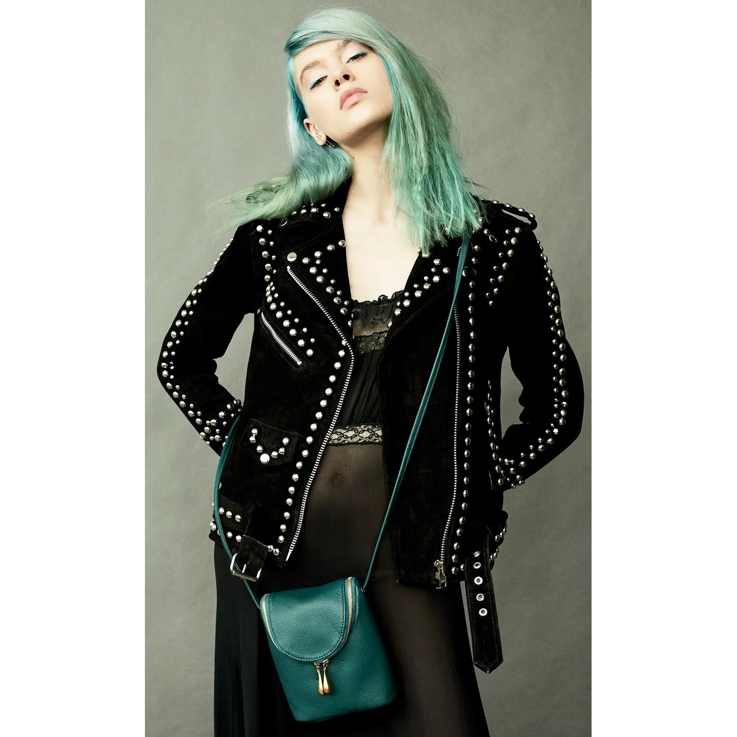 Hobo Fern Black Leather