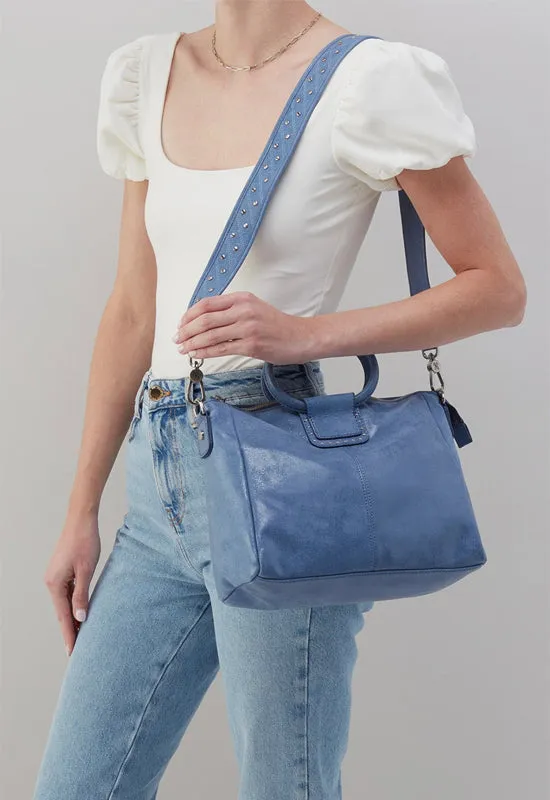 Hobo - Sheila Medium Satchel Buffed Azure Leather