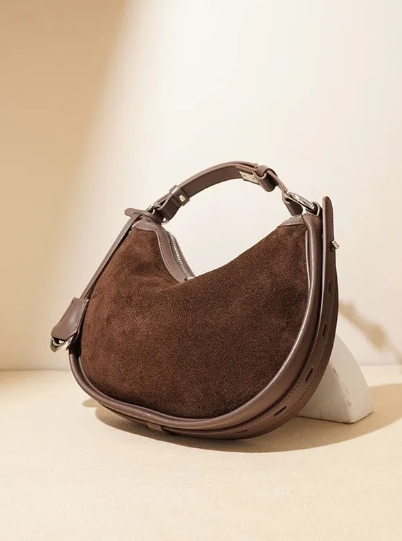 Honora Suede Bag - Burgundy