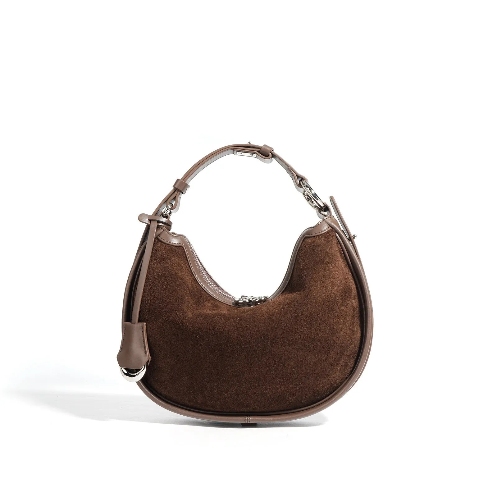 Honora Suede Bag - Burgundy