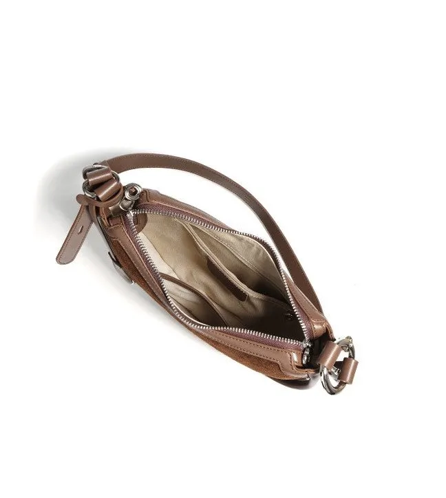Honora Suede Bag - Burgundy