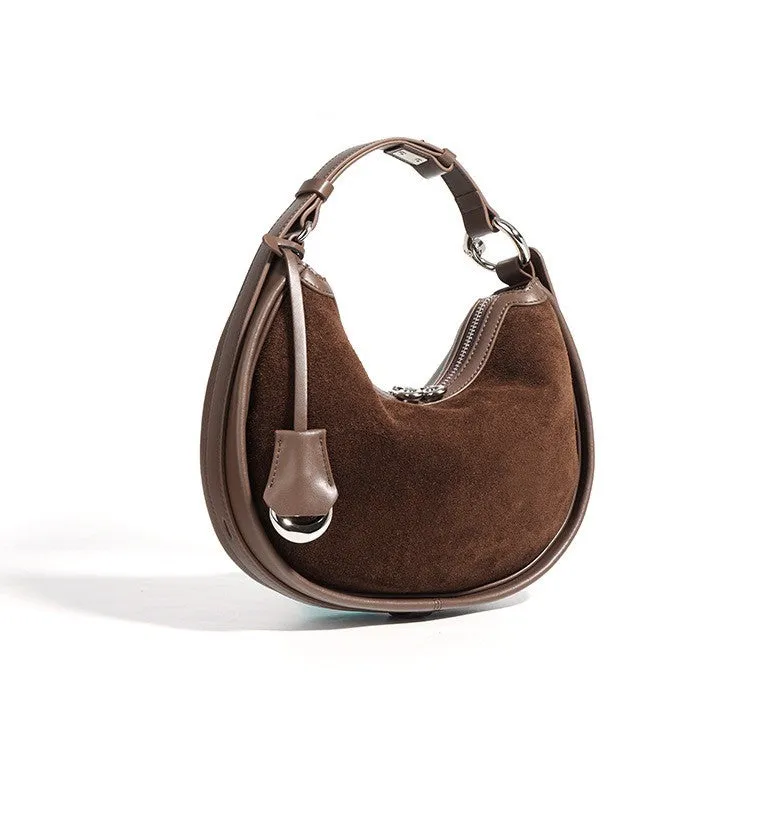 Honora Suede Bag - Burgundy