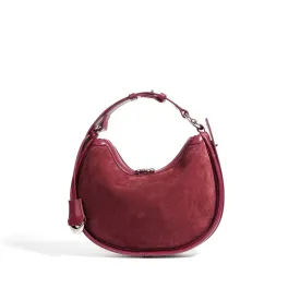 Honora Suede Bag - Burgundy