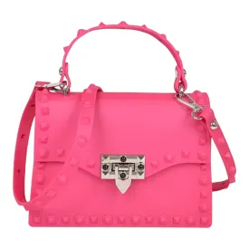 Hot Pink Monotone Studded Clutch Hot Pink Monotone Studded Clutch