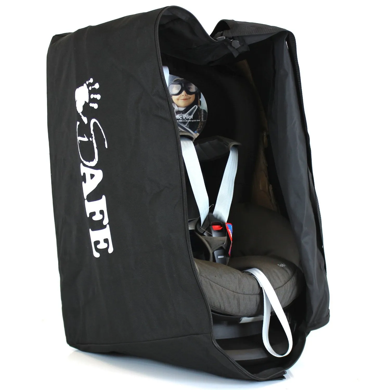 iSafe Universal Carseat Travel / Storage Bag For Britax Multi-Tech II Car Seat (Black Thunder)