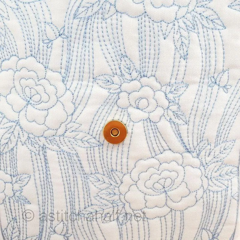 Japanese Peony Satchel Bag