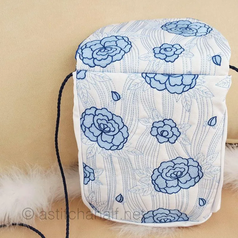 Japanese Peony Satchel Bag