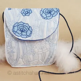 Japanese Peony Satchel Bag