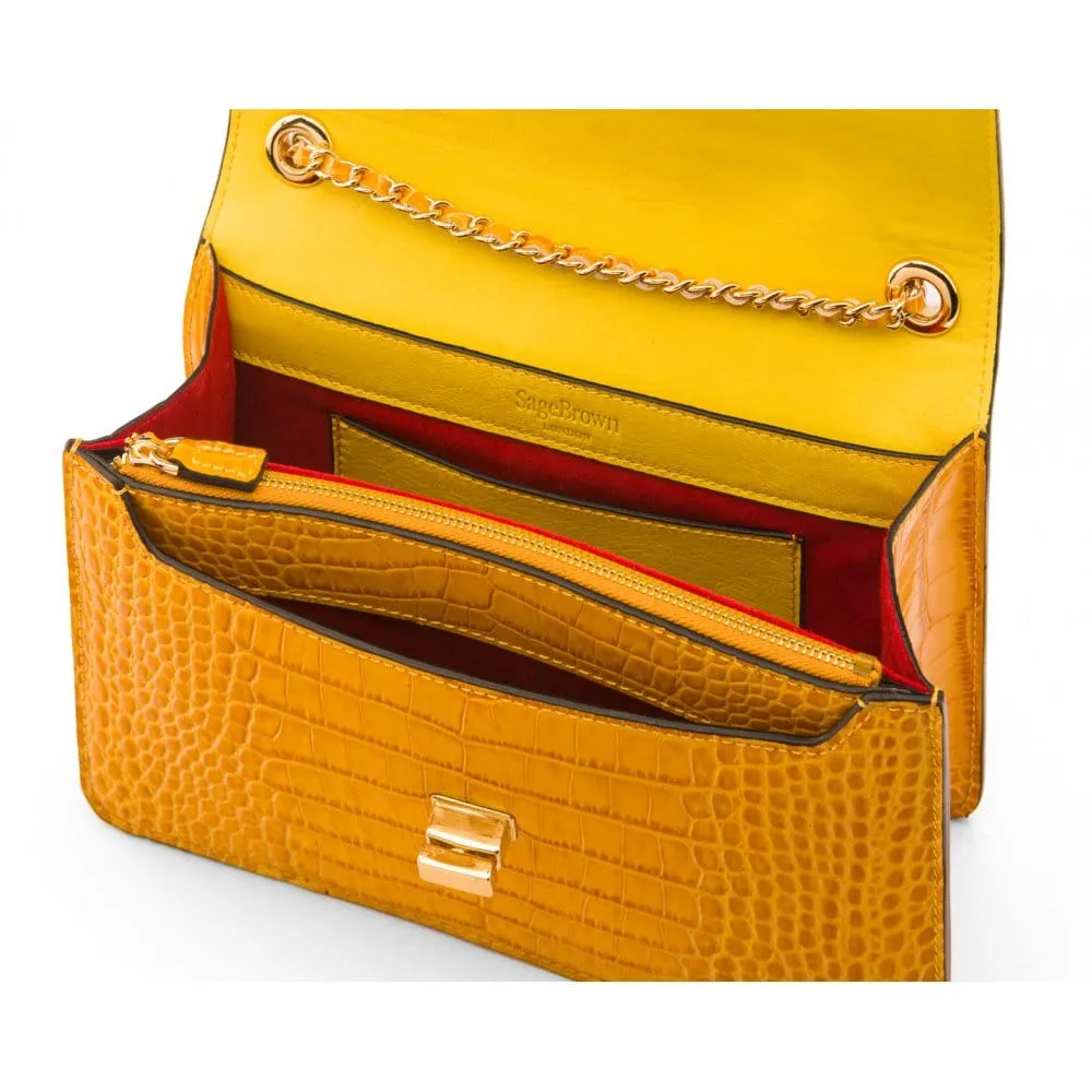 Julia Bag - Yellow Croc