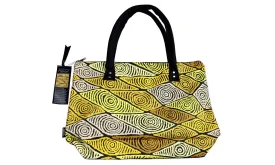 Large Canvas Bag - Pauline Napangardi Gallagher - Mina Mina Dreaming