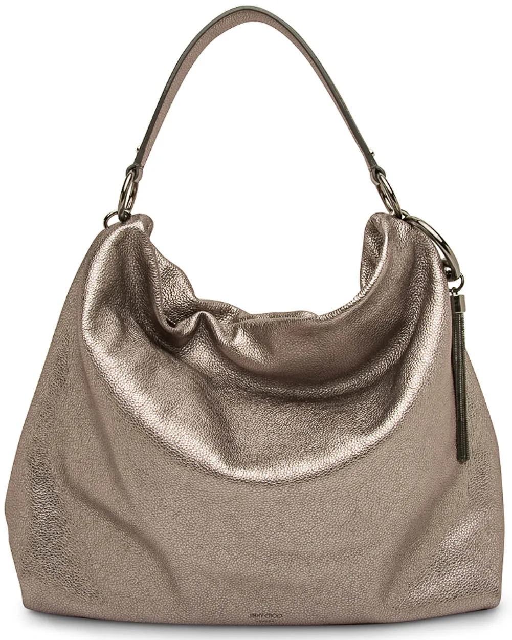 Large Gun Metal Callie Hobo Bag