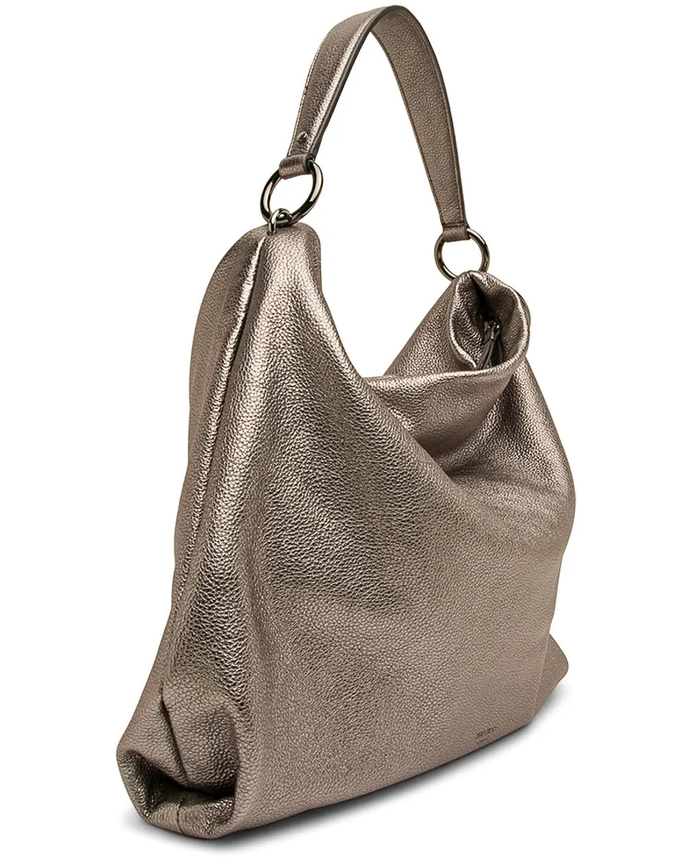 Large Gun Metal Callie Hobo Bag