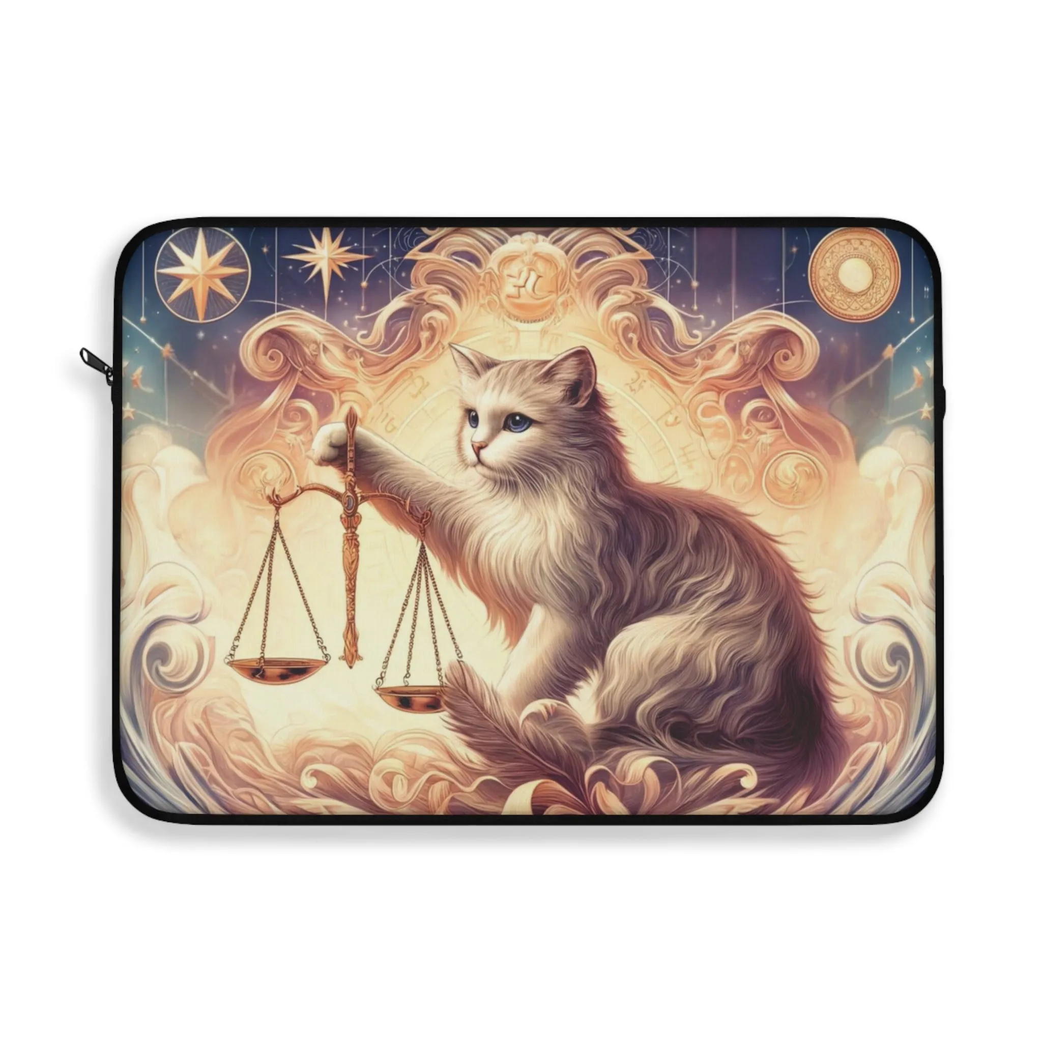 Libra Zodiac Cat Lover - Laptop Sleeve