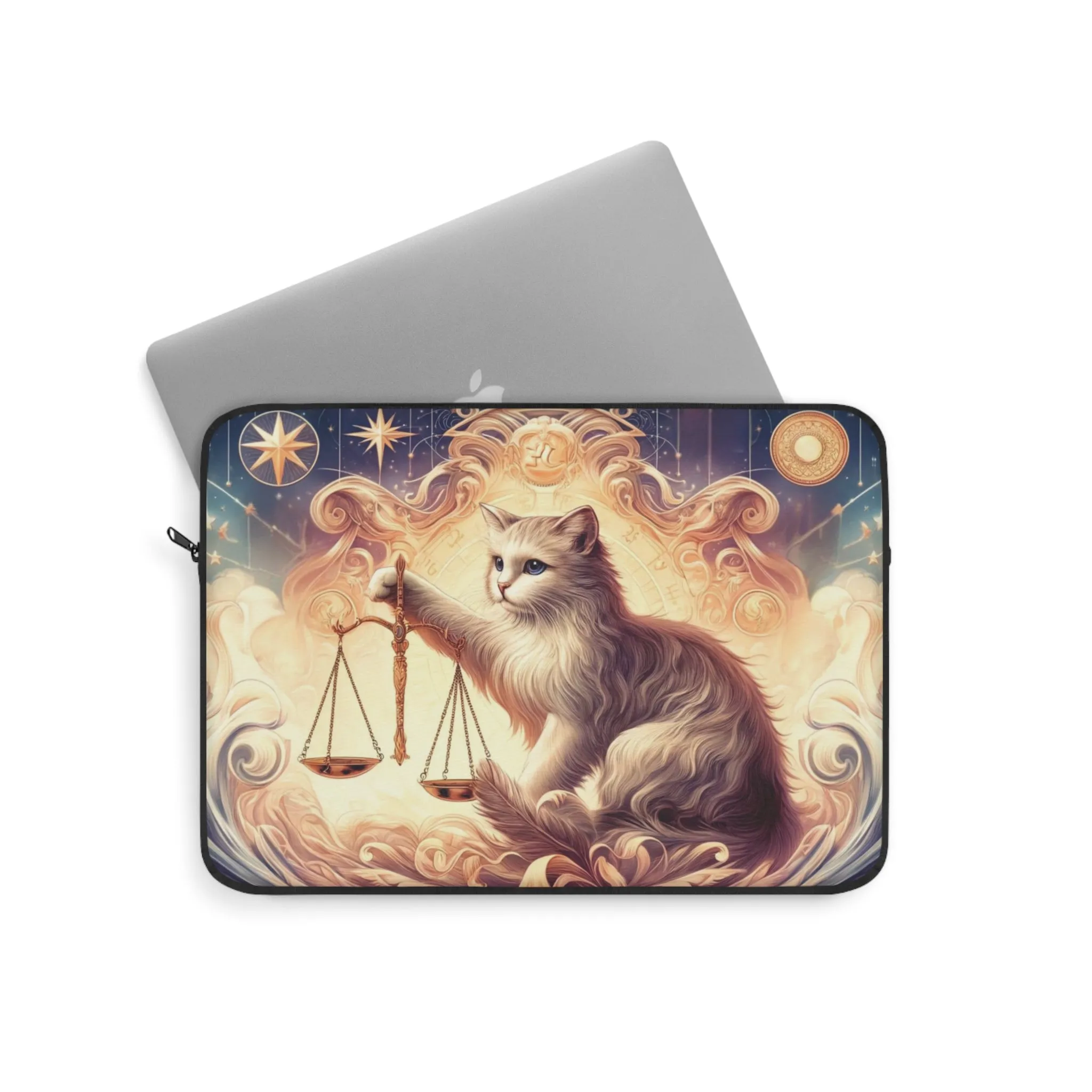 Libra Zodiac Cat Lover - Laptop Sleeve