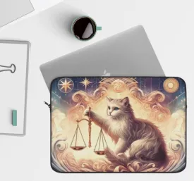 Libra Zodiac Cat Lover - Laptop Sleeve