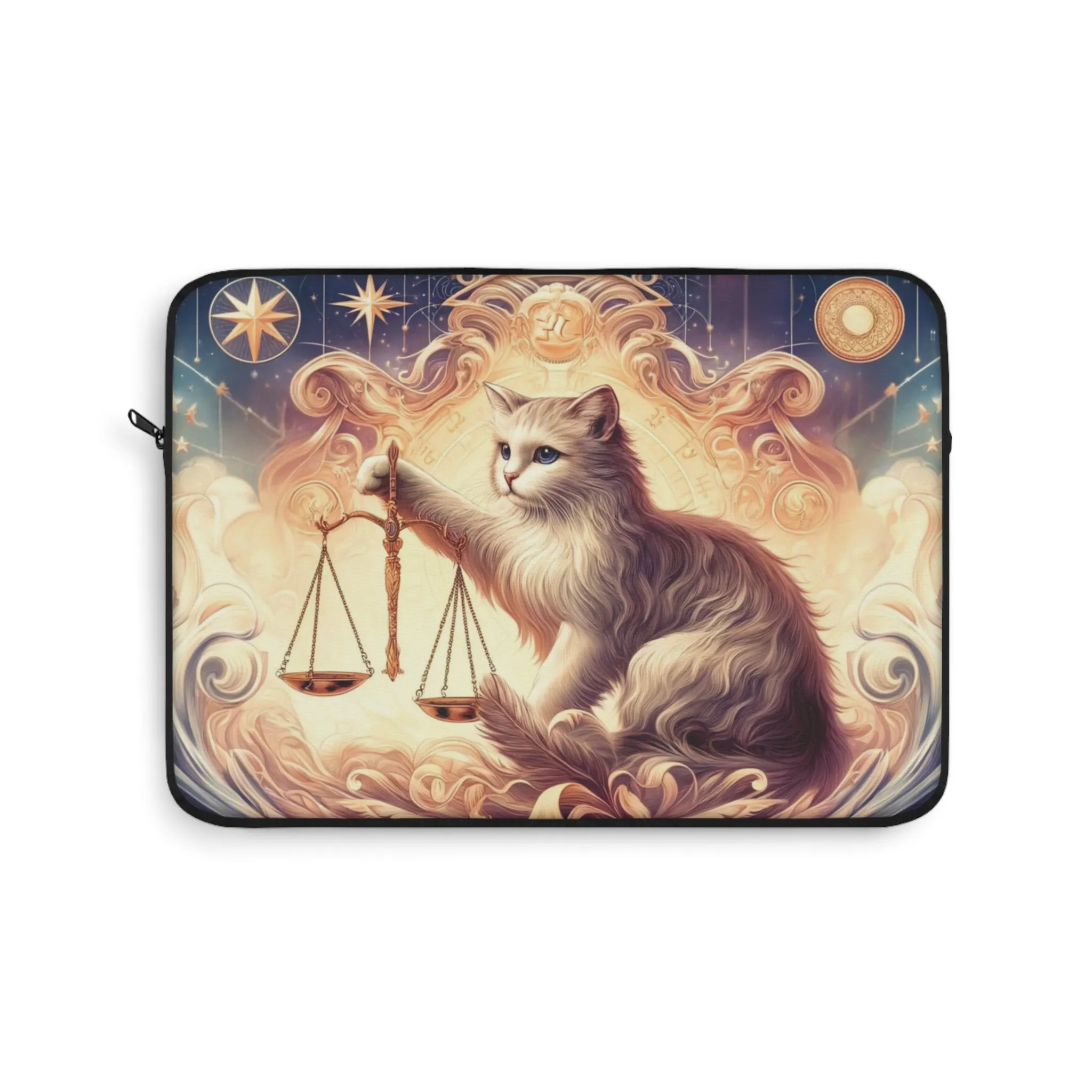 Libra Zodiac Cat Lover - Laptop Sleeve