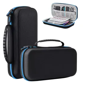 Lmcpa Carrying Case for Nintendo Switch 2 (2025) 7.9 Inch, Protective Hard Shell Portable Switch Travel Case, Durable Ballistic Nylon, Lightweight and Large Capacity, Accessories for Switch 2, Blue