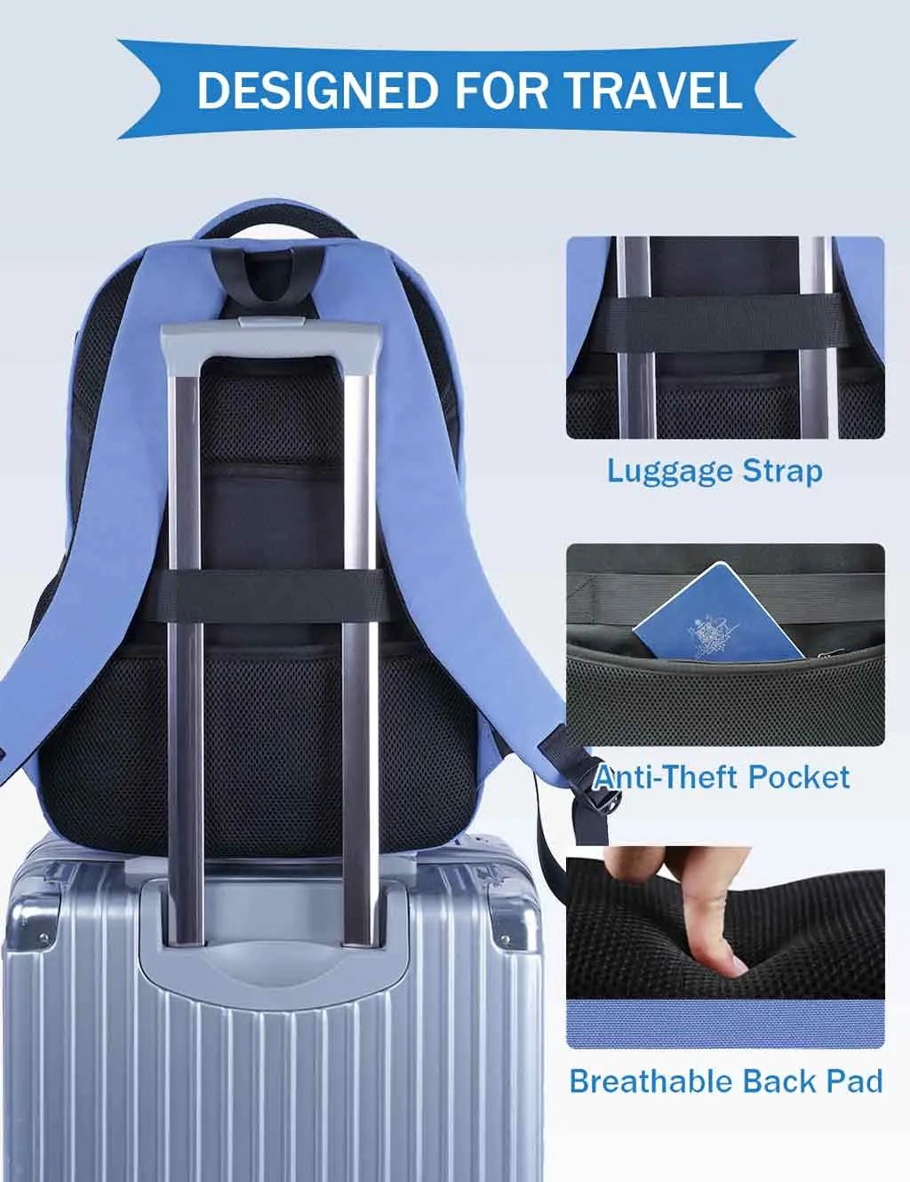 Matein Water Resistant Laptop Backpack