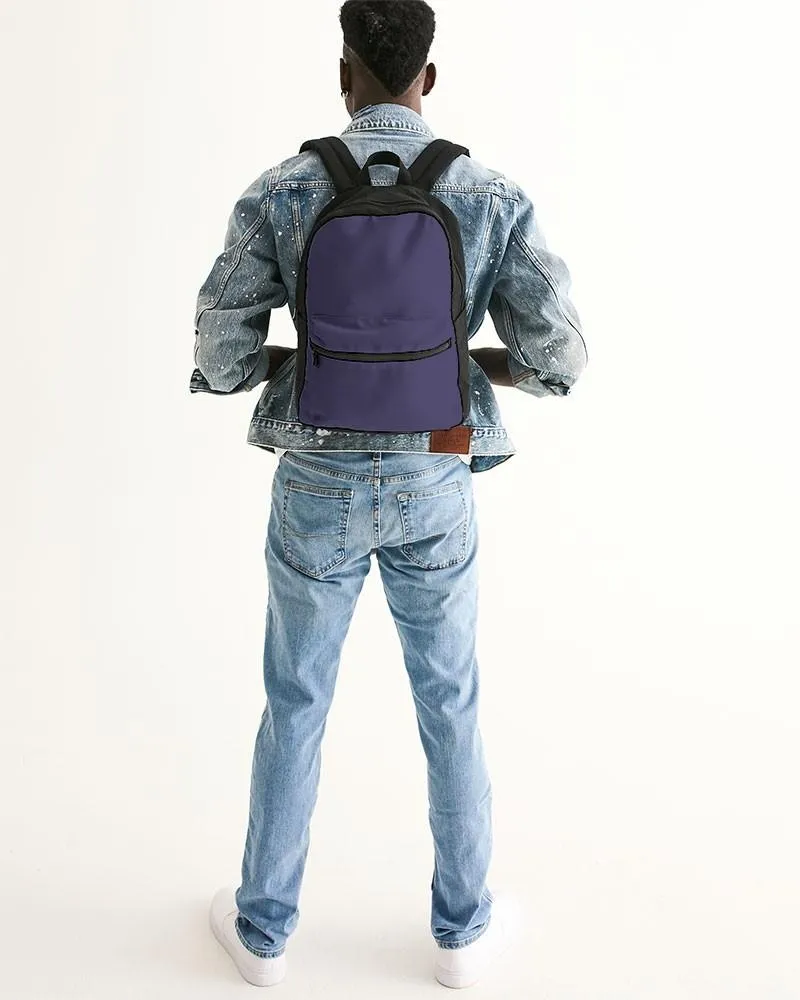 Medium Dark Blue Canvas Backpack | Medium Dark Pastel Blue | C60M60Y0K60