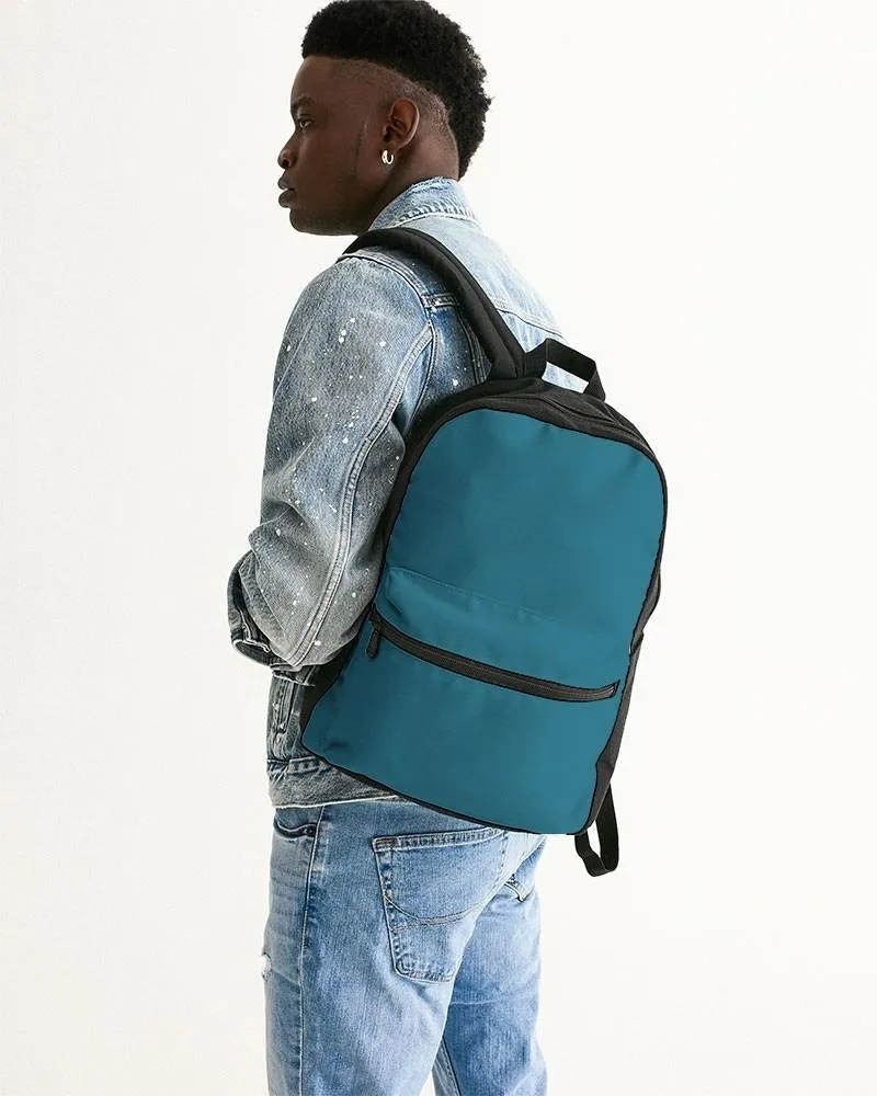 Medium Dark Cyan Canvas Backpack | Medium Dark Pastel Cyan | C60M0Y0K60