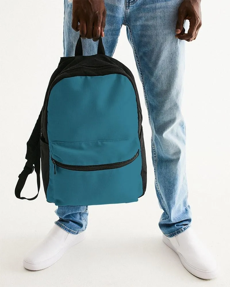 Medium Dark Cyan Canvas Backpack | Medium Dark Pastel Cyan | C60M0Y0K60