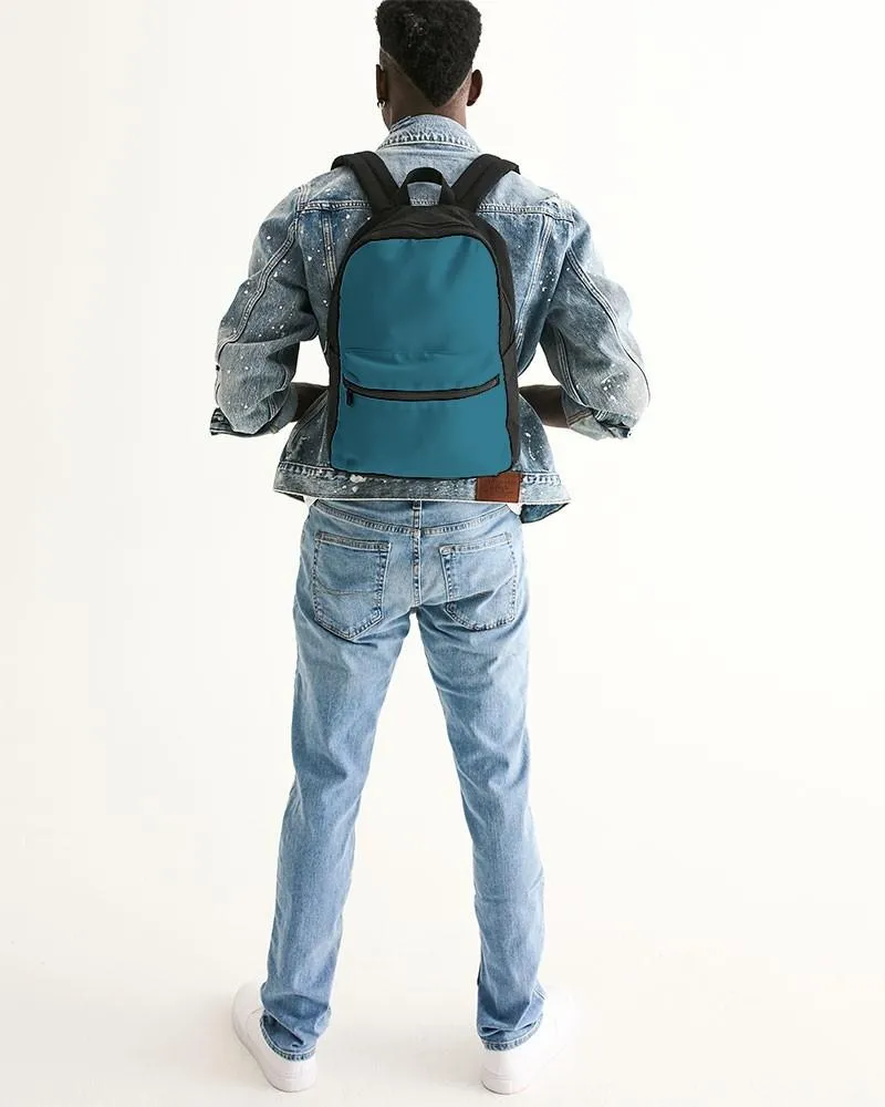 Medium Dark Cyan Canvas Backpack | Medium Dark Pastel Cyan | C60M0Y0K60
