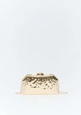 Metal Clutch Geometrical - Gold