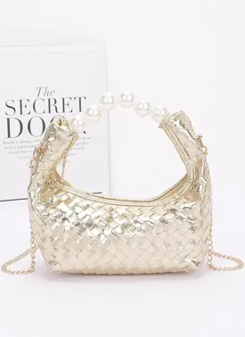 Metal Pearl Clutch