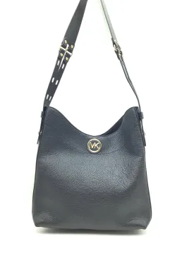 Michael Kors Women's Hobo Bag Black Leather Large