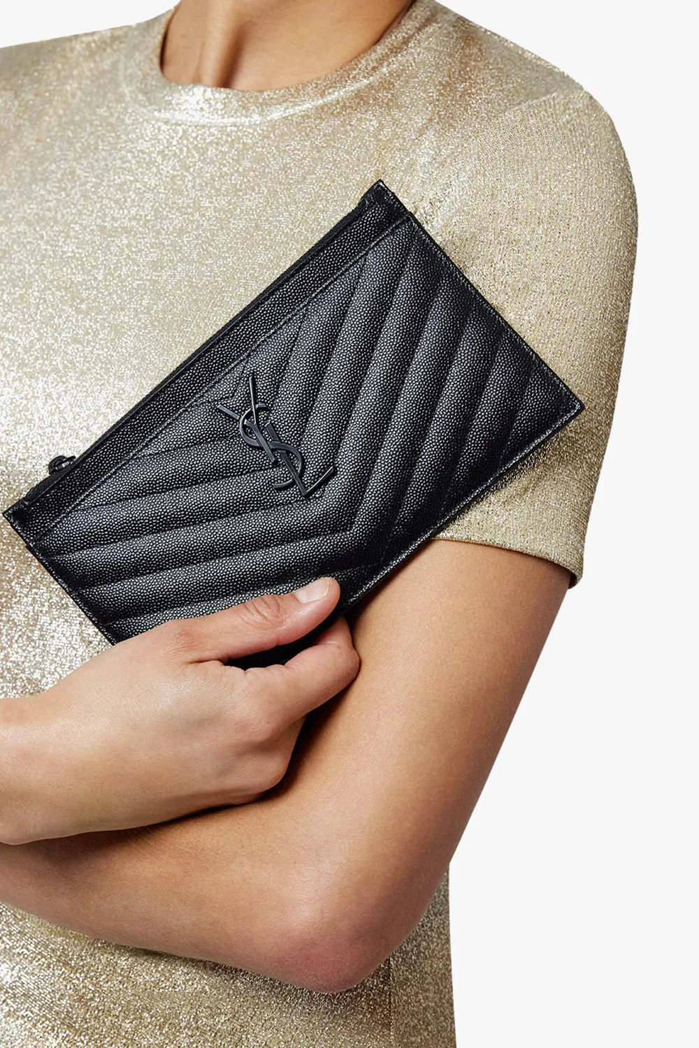 MONOGRAMME BILL POUCH | BLACK/BLACK