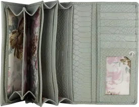 Mou Meraki Women RFID Blocking Genuine Leather Bifold Wallet-Clutch For Women-Shield Against Identity Theft
