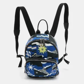 Multicolor Printed Canvas La Pausa Bay Backpack