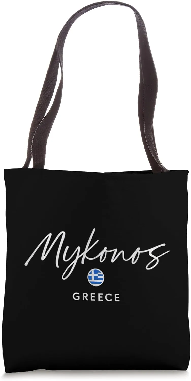 Mykonos Greece Island Trip Summer Sea Escape Tote Bag