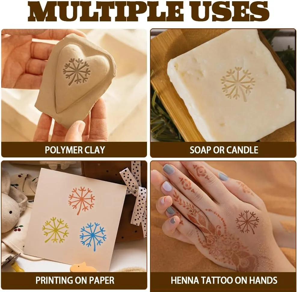 OLYCRAFT Wooden Stamps 1 Inch Dandelion Round Stamp Wooden Clay Stamp Round Wood Stamp Natural Wood Stamp Round Pottery Stamps Small Stamp for Card Making DIY Craft Letter Diary and Scrapbooking