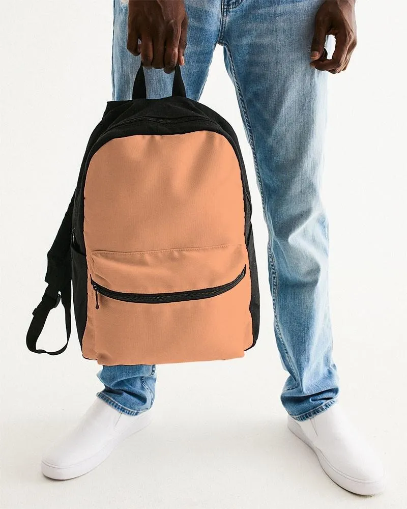 Pastel Orange Canvas Backpack | Bright Pastel Orange | C0M45Y60K0