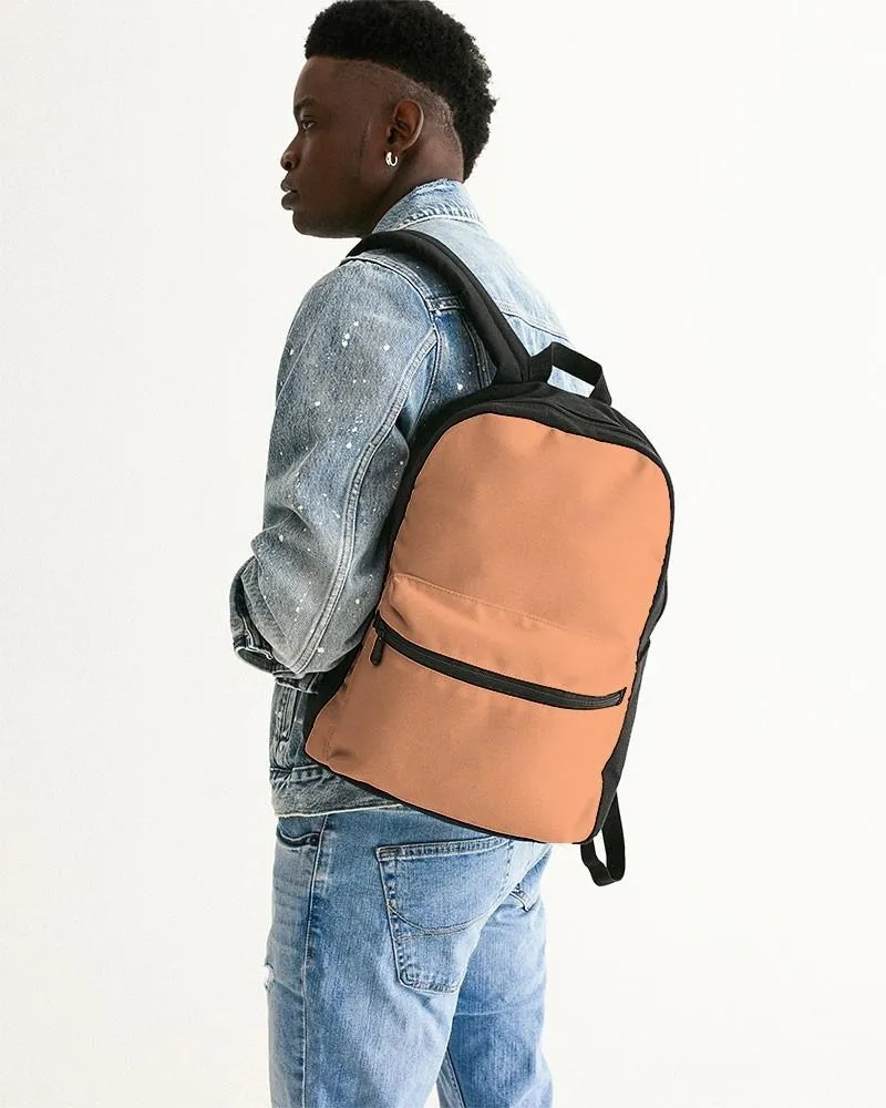 Pastel Orange Canvas Backpack | Bright Pastel Orange | C0M45Y60K0