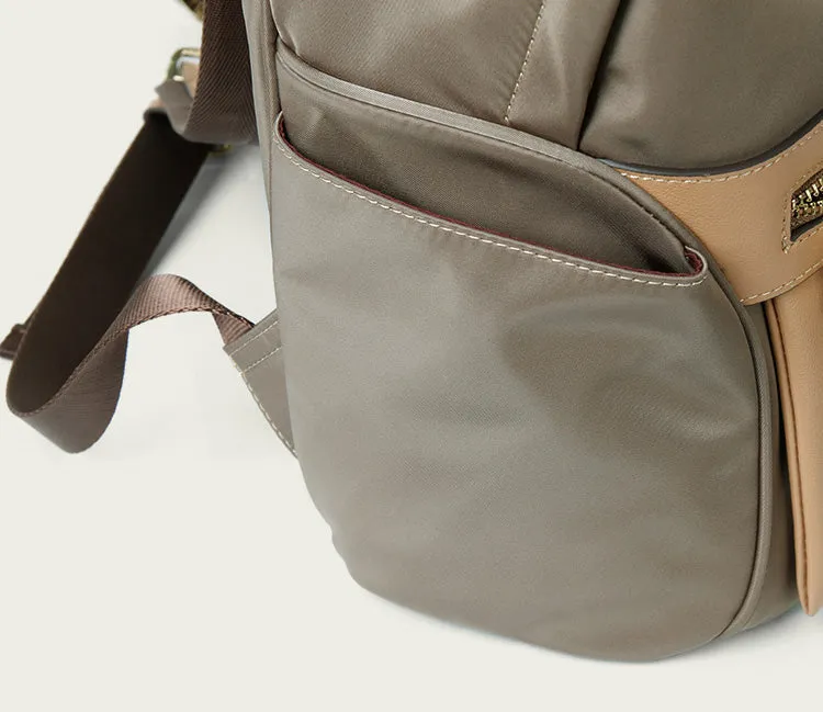 Preppy Ladies Nylon Backpack Water Resistant Backpack Purse