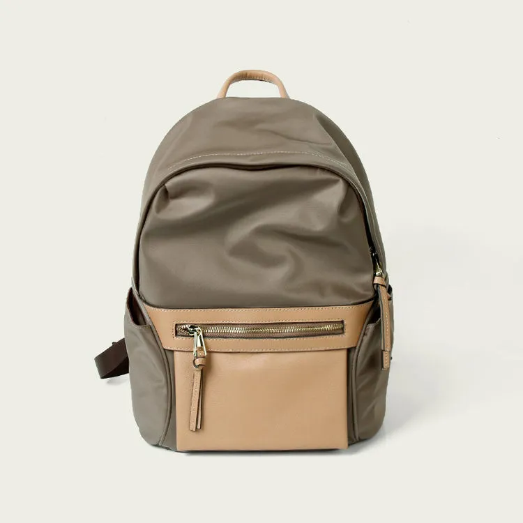 Preppy Ladies Nylon Backpack Water Resistant Backpack Purse