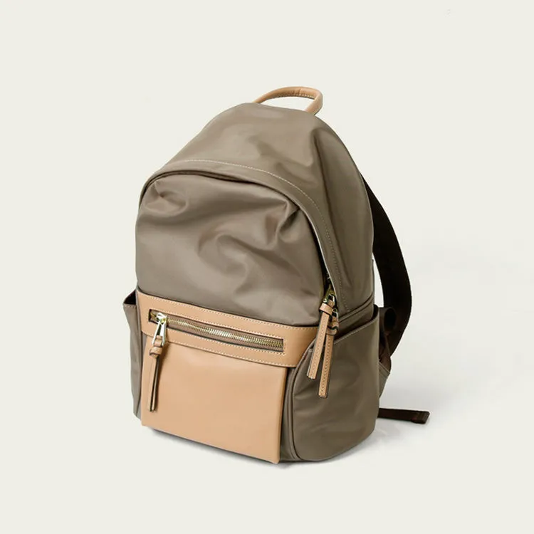 Preppy Ladies Nylon Backpack Water Resistant Backpack Purse