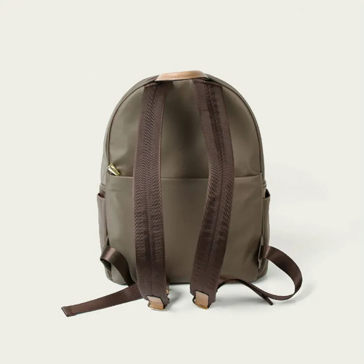 Preppy Ladies Nylon Backpack Water Resistant Backpack Purse