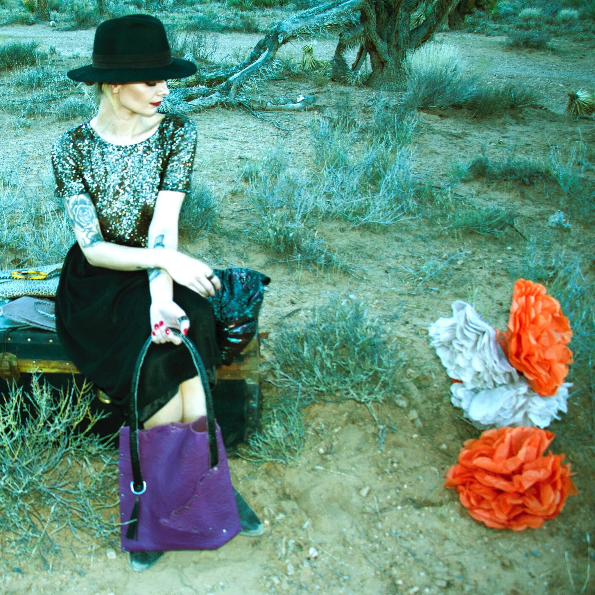 Purple Tassel Tote
