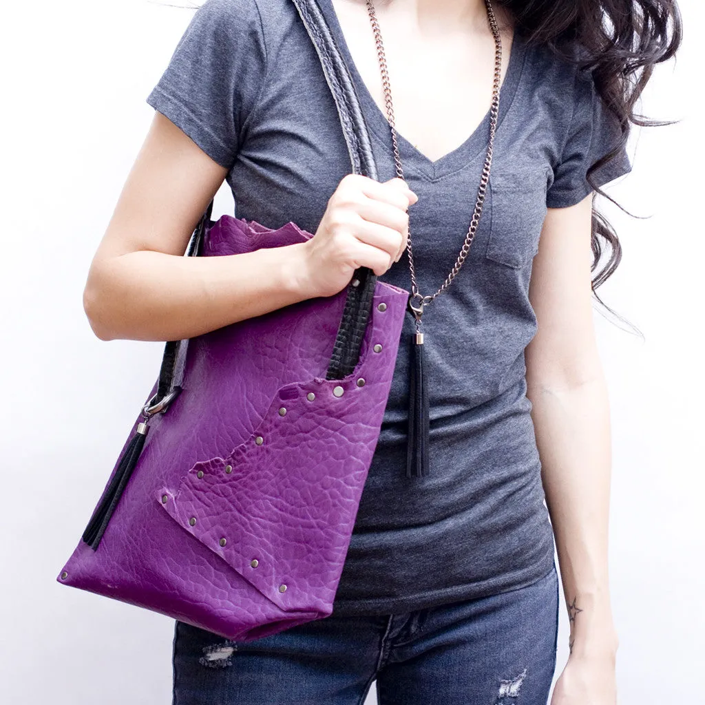 Purple Tassel Tote