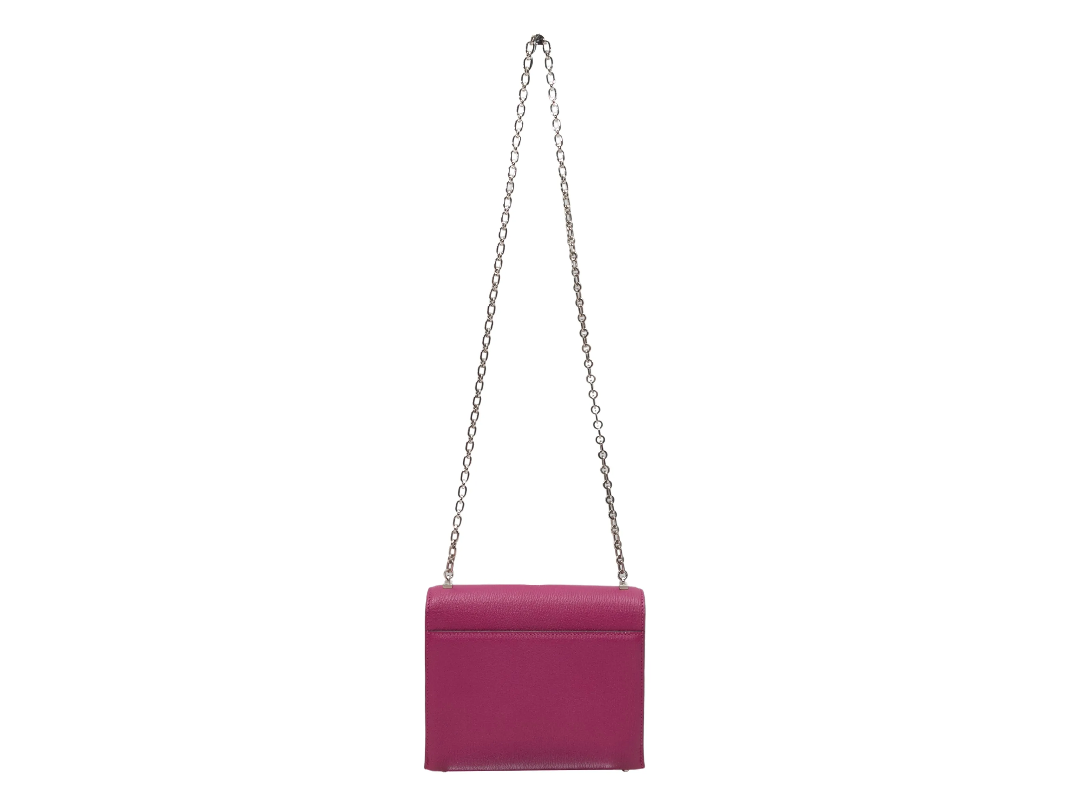 Rose Pourpre Hermes Mini Verrou Crossbody Bag