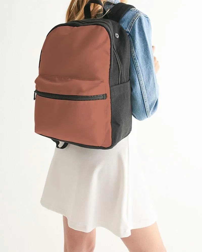 Shaded Pastel Red Canvas Backpack | C0M60Y60K30