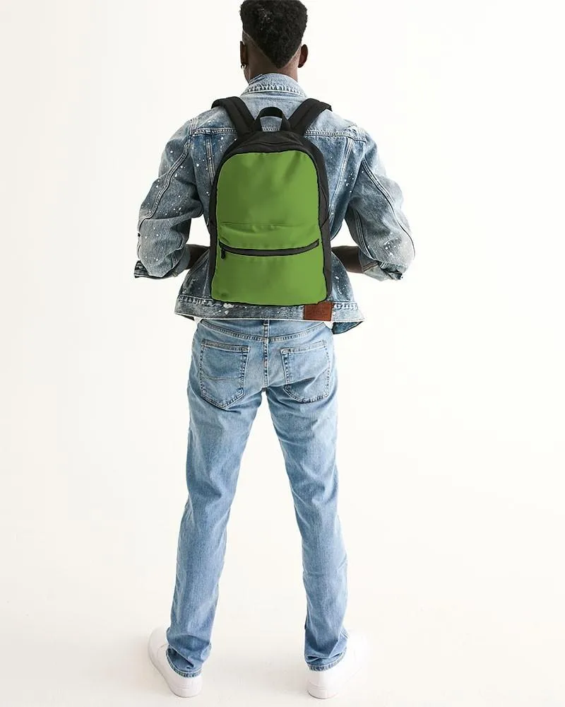 Shaded Warm Green Canvas Backpack | C50M0Y100K30