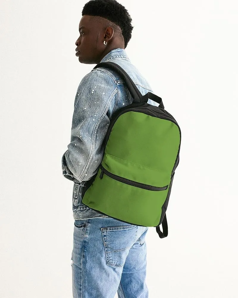 Shaded Warm Green Canvas Backpack | C50M0Y100K30