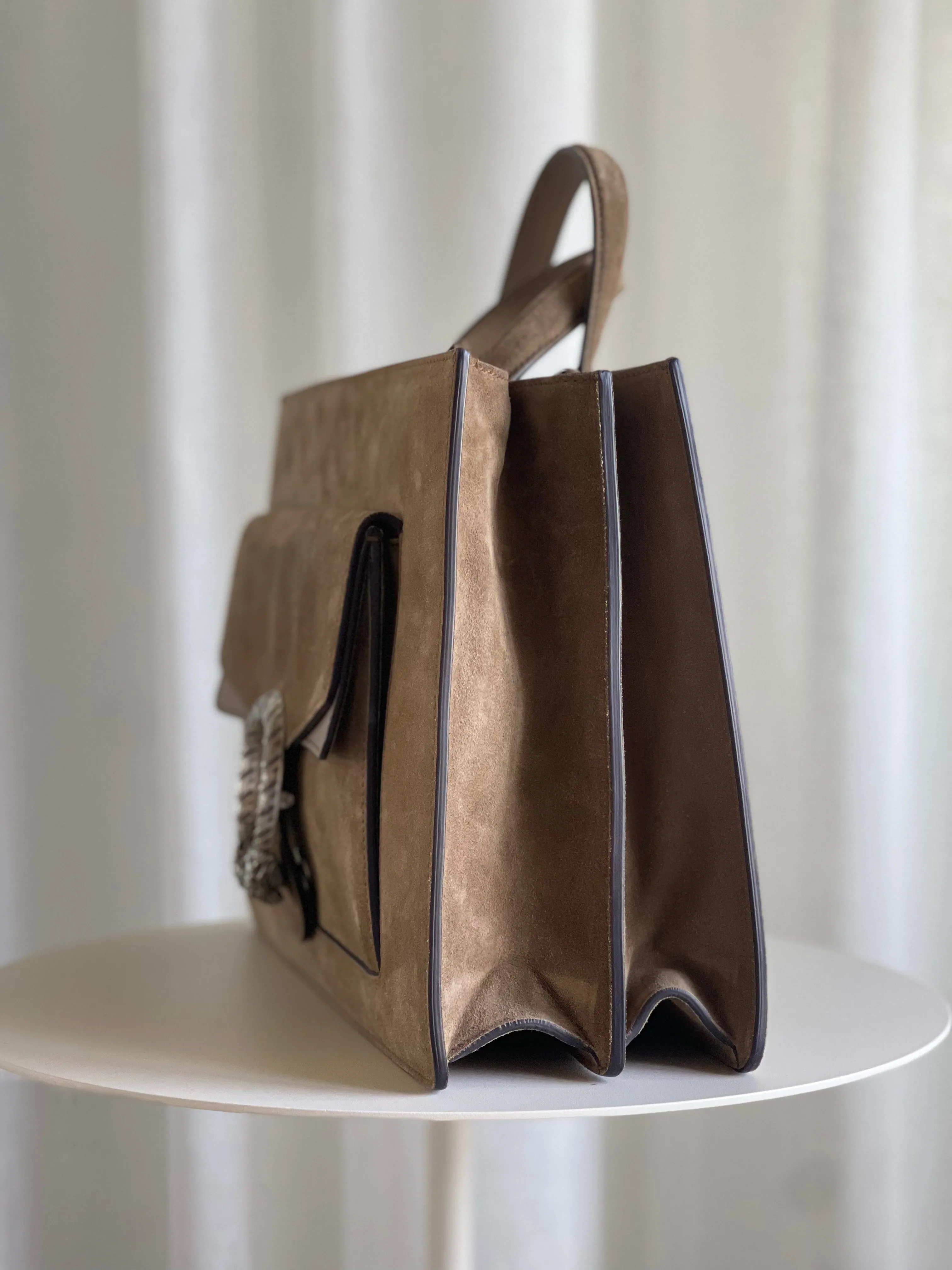 Suede Dionysus Tote Bag