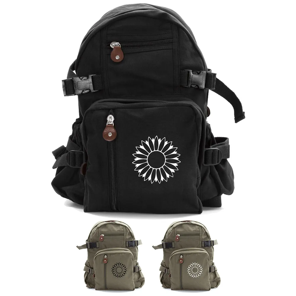 Sunflower Army Sport Heavyweight Canvas Backpack Bag