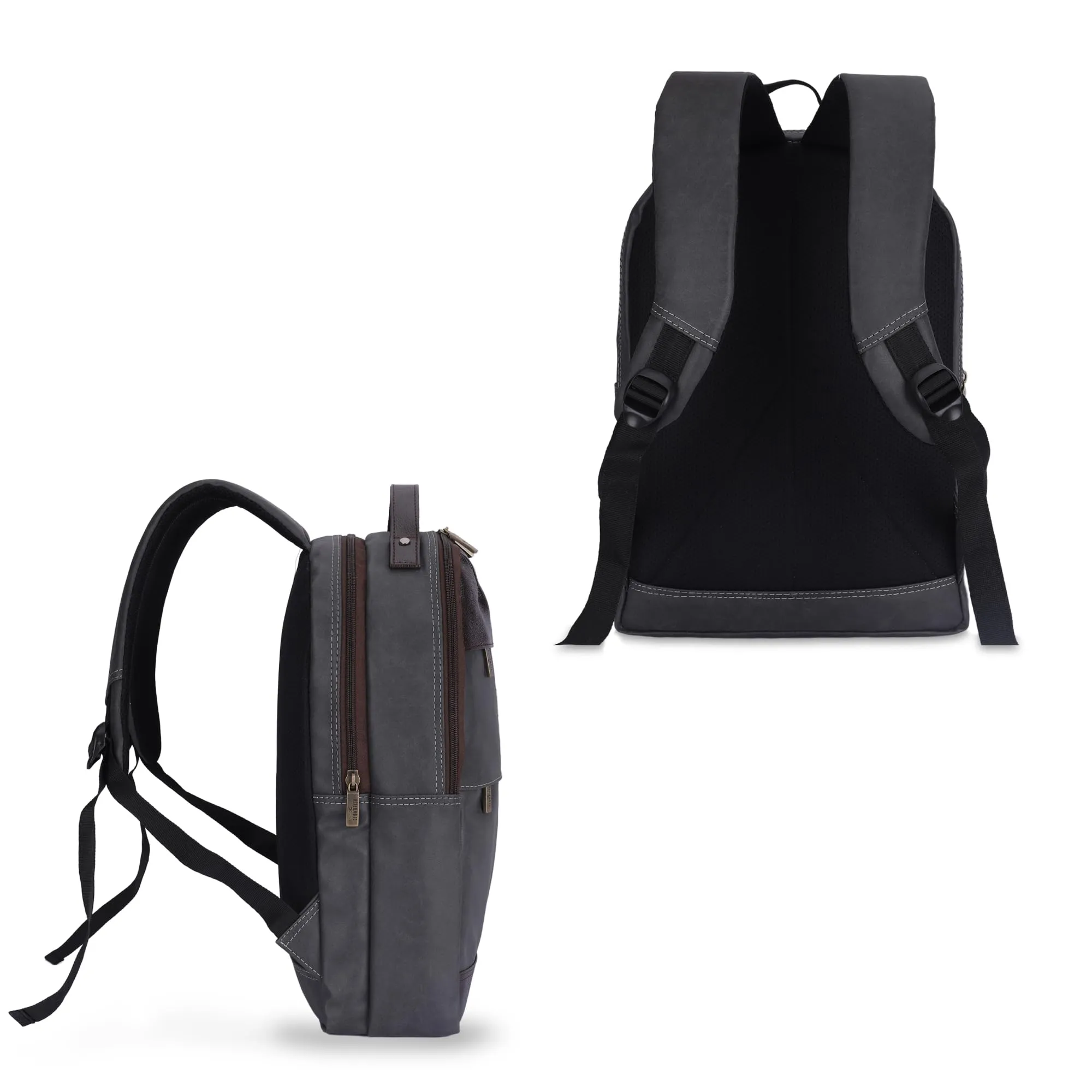THE CLOWNFISH Cybershield Laptop Backpack - Stylish, Water-resistant | 15.5L | Dark Grey