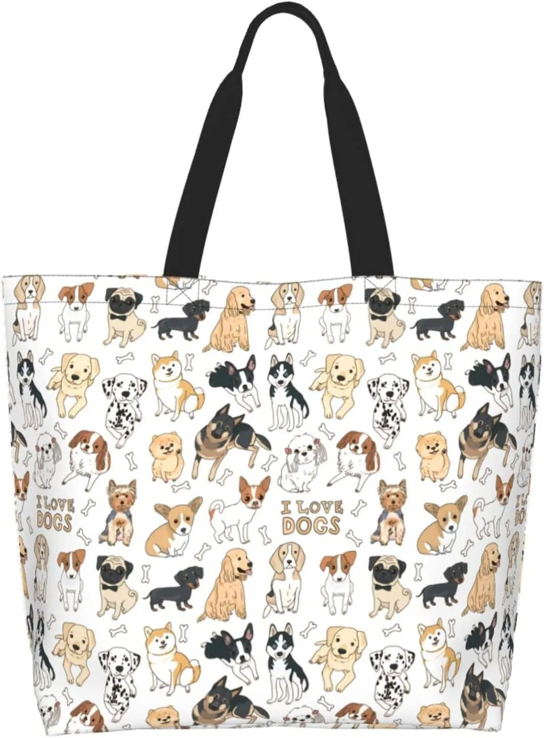 Tote Shoulder Bag Large Durable Handbag Lightweight Stylish for Daily Use-19.7x15.7x5.9 Inch